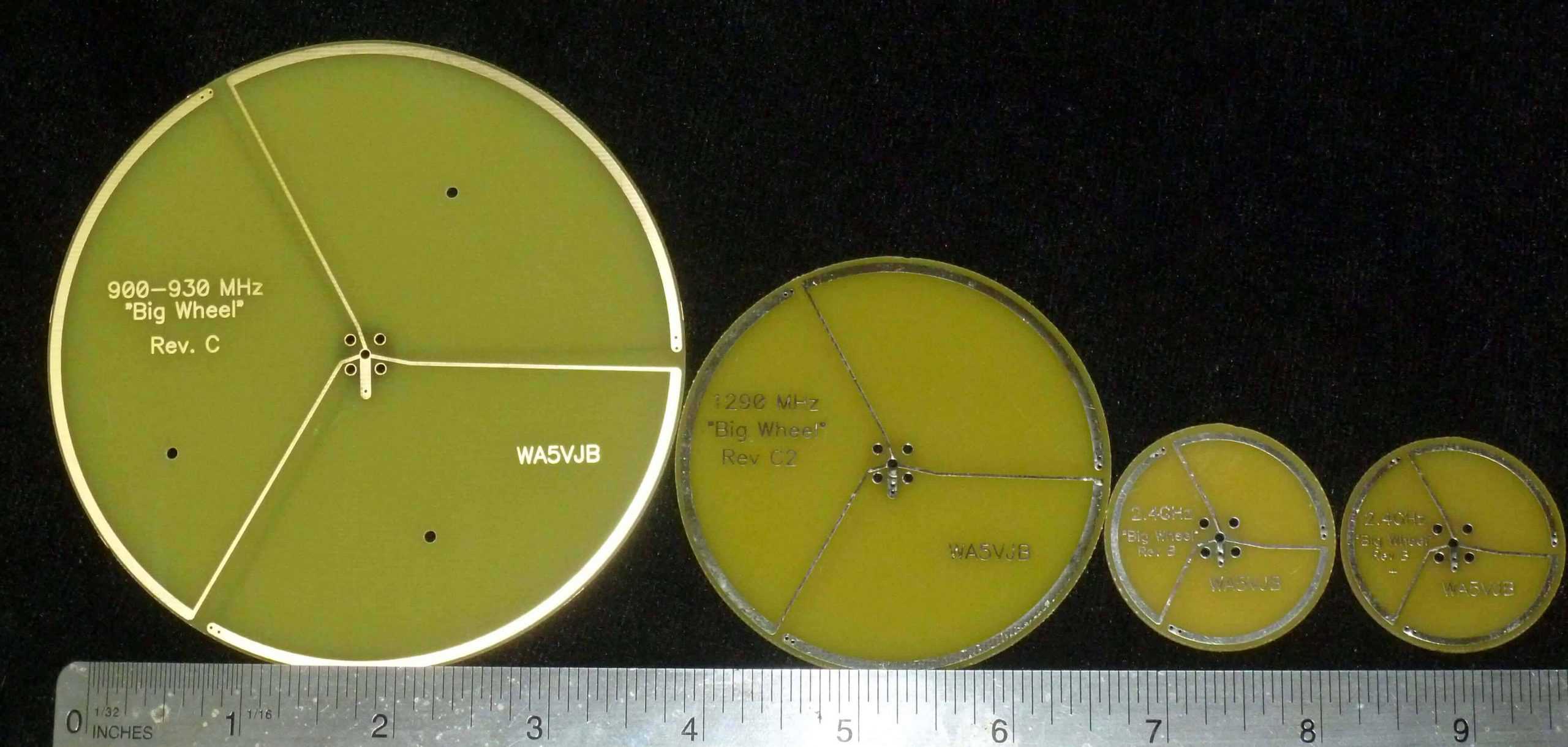 Wheels antenna pcb