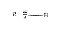 Electrical resistance of a conductor