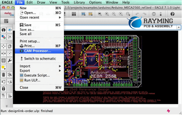 Different software have different method to generate Gerber,EAGLE