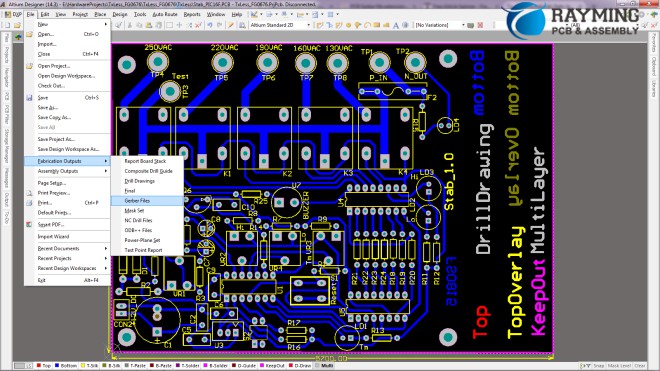 Figure 2 Gerbers Settings Dialogue Box