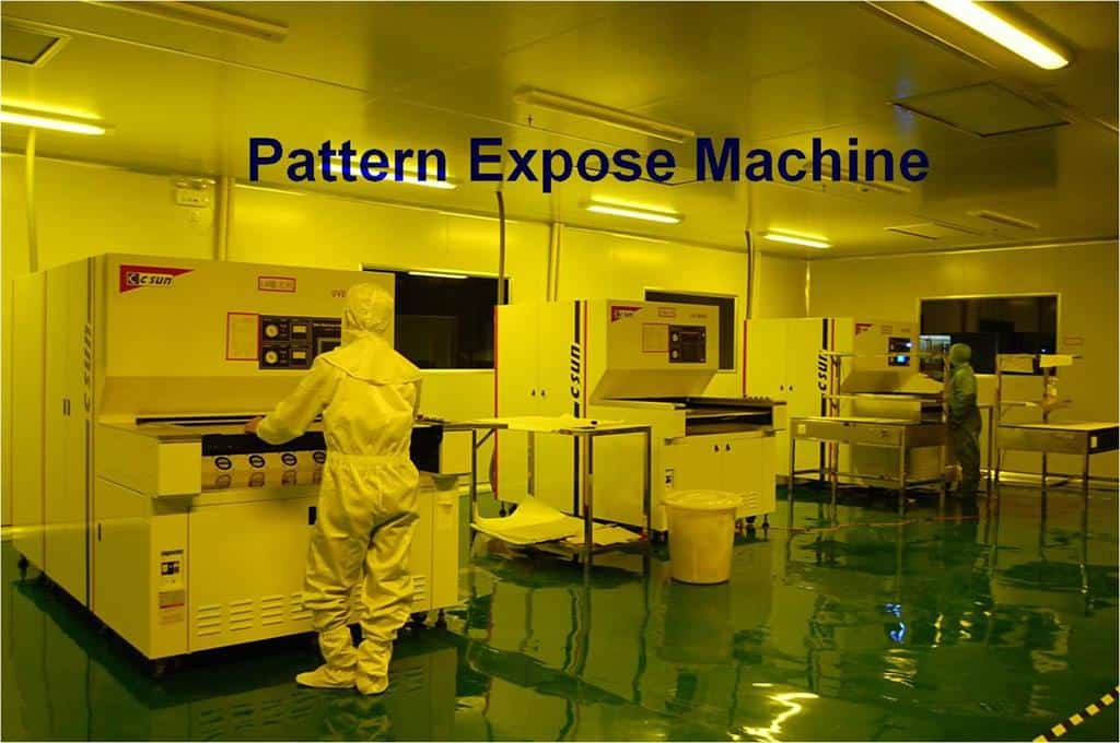 PCB pattern expose machine