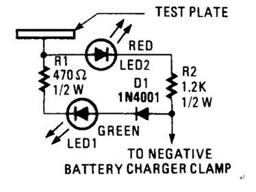 Battery Charger Probe Schematic Diagram to Prevent Battery Damage