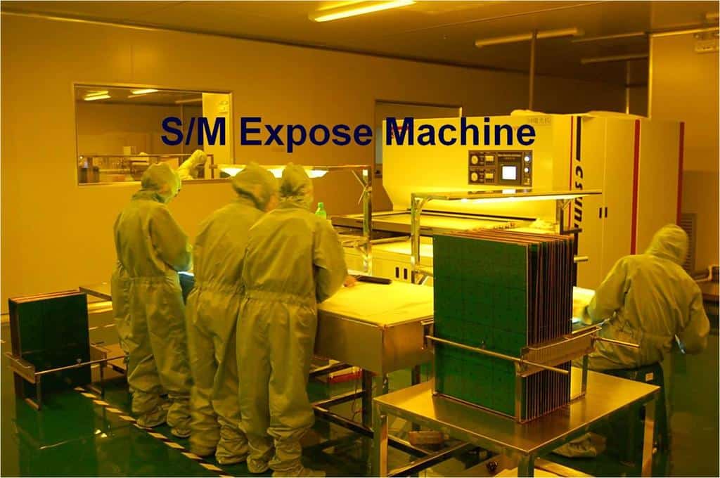 PCB solder mask expose machine