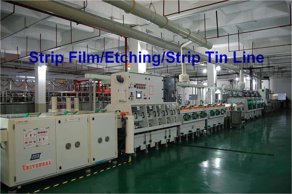 Strip film etching line