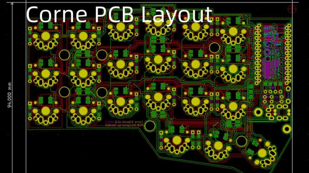 Corne PCB Layout