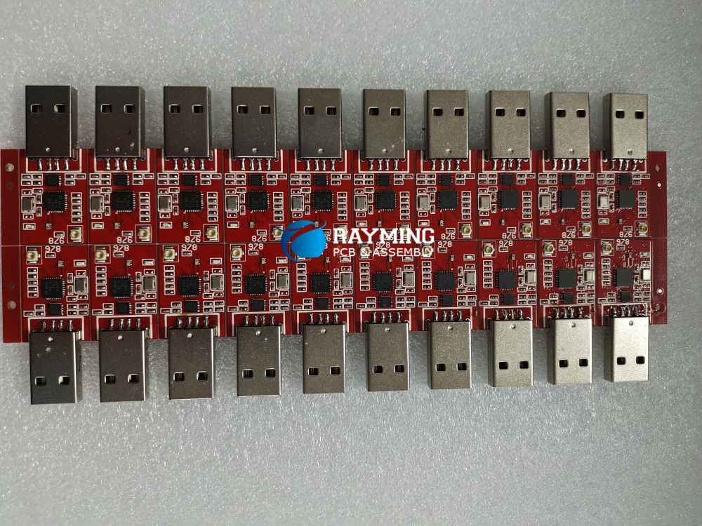 Reflow soldering double sided PCB