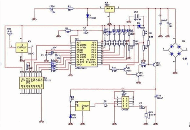 A wireless anti-theft alarm circuit diagram