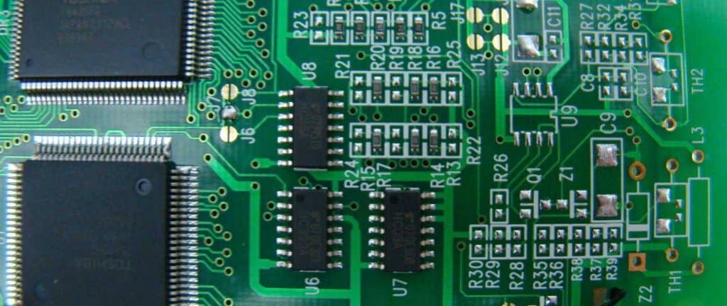 LCD display control PCB