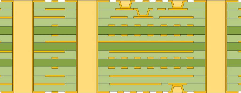 PCB blind via fabrication process