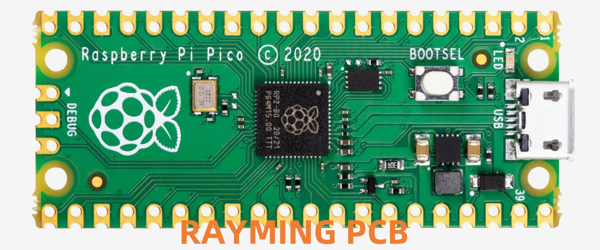 How to design a minimalistic PCB for the new Raspberry Pi RP2040 microcontroller (MCU) including a buck (step-down) converter