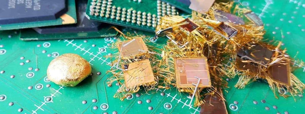 Remove gold from PCB