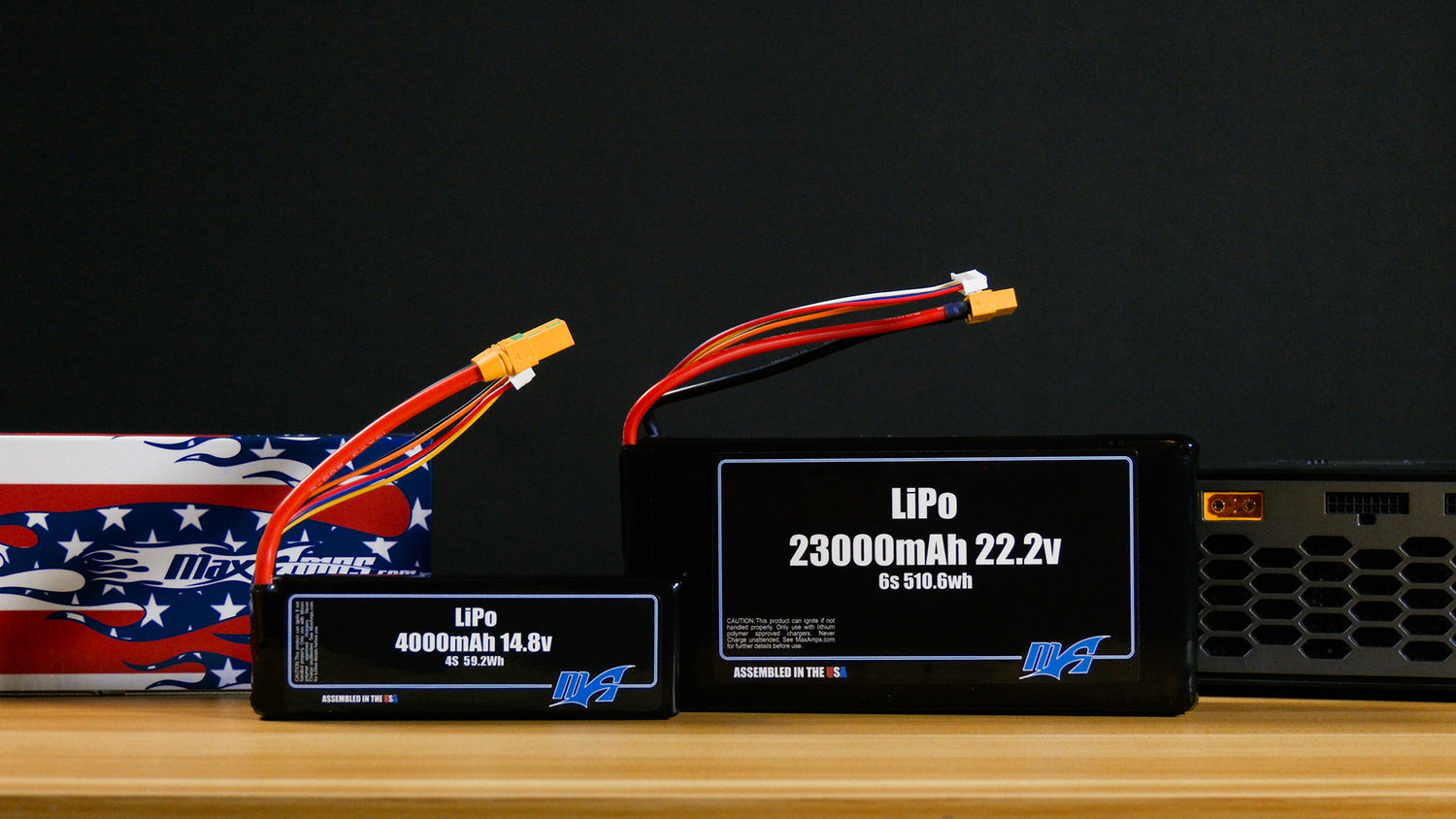 MaxAmps LiPo Batteries with grade A LiPo cells