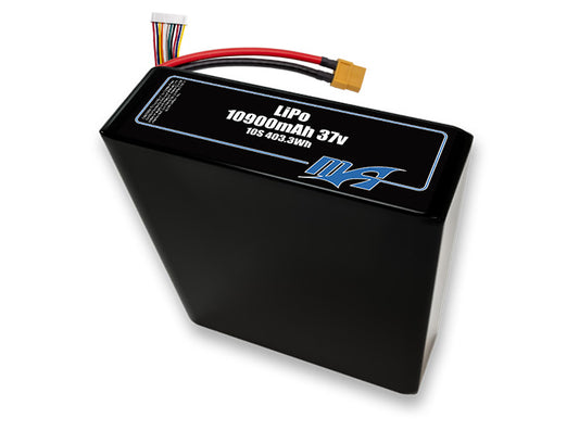 A MaxAmps LiPo 10900mAh 10S 2P 37 volt battery pack