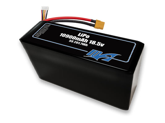 A MaxAmps LiPo 10900mAh 5S 2P 18.5 volt battery pack