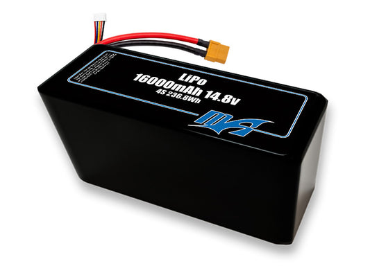 A MaxAmps LiPo 16000mAh 4S 2P 14.8 volt battery pack