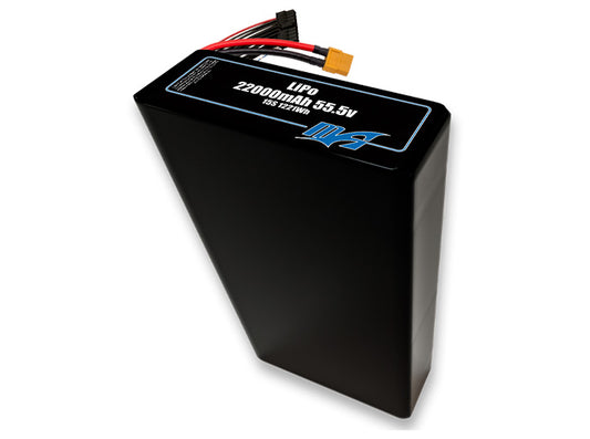 A MaxAmps LiPo 22000mAh 15S 2P 55.5 volt battery pack