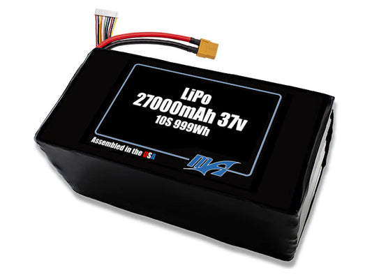 LiPo 27000mAh 10S 37v NMC Battery Pack
