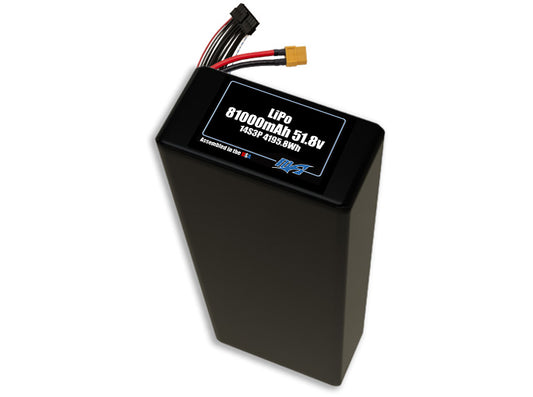LiPo 81000 14s3p 51.8v Battery